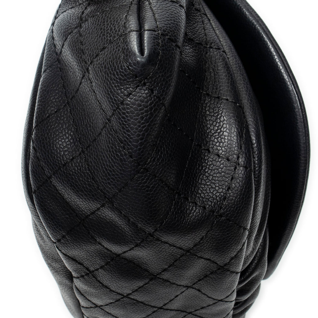 Shoulder Bag Timeless Accordion Flap Black Caviar Leather
