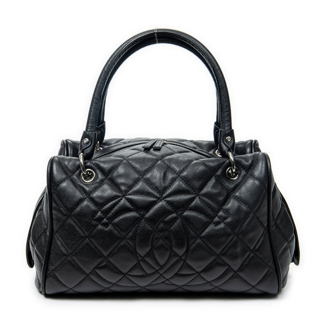 Shoulder Bag Timeless Boston Black Quilted Caviar Leather