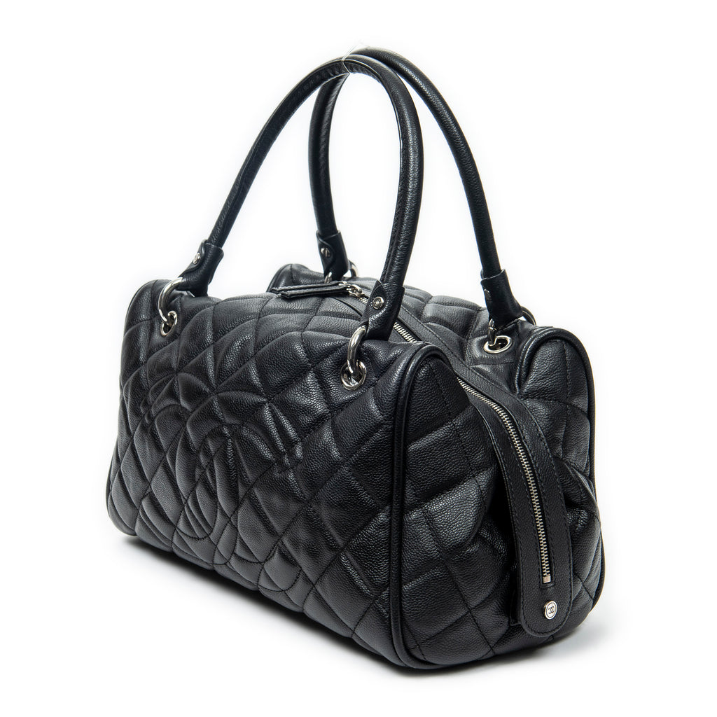 Shoulder Bag Timeless Boston Black Quilted Caviar Leather