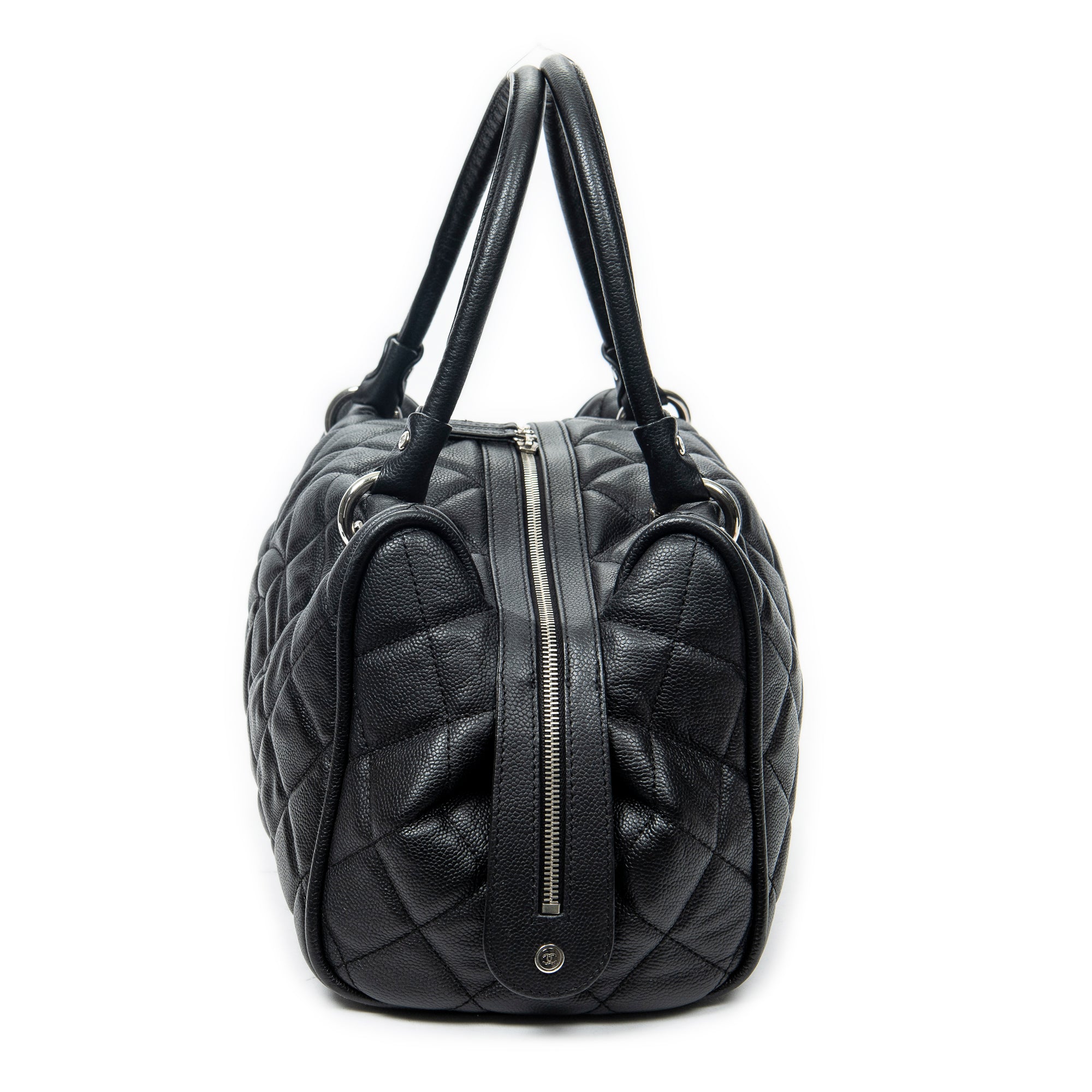 Shoulder Bag Timeless Boston Black Quilted Caviar Leather
