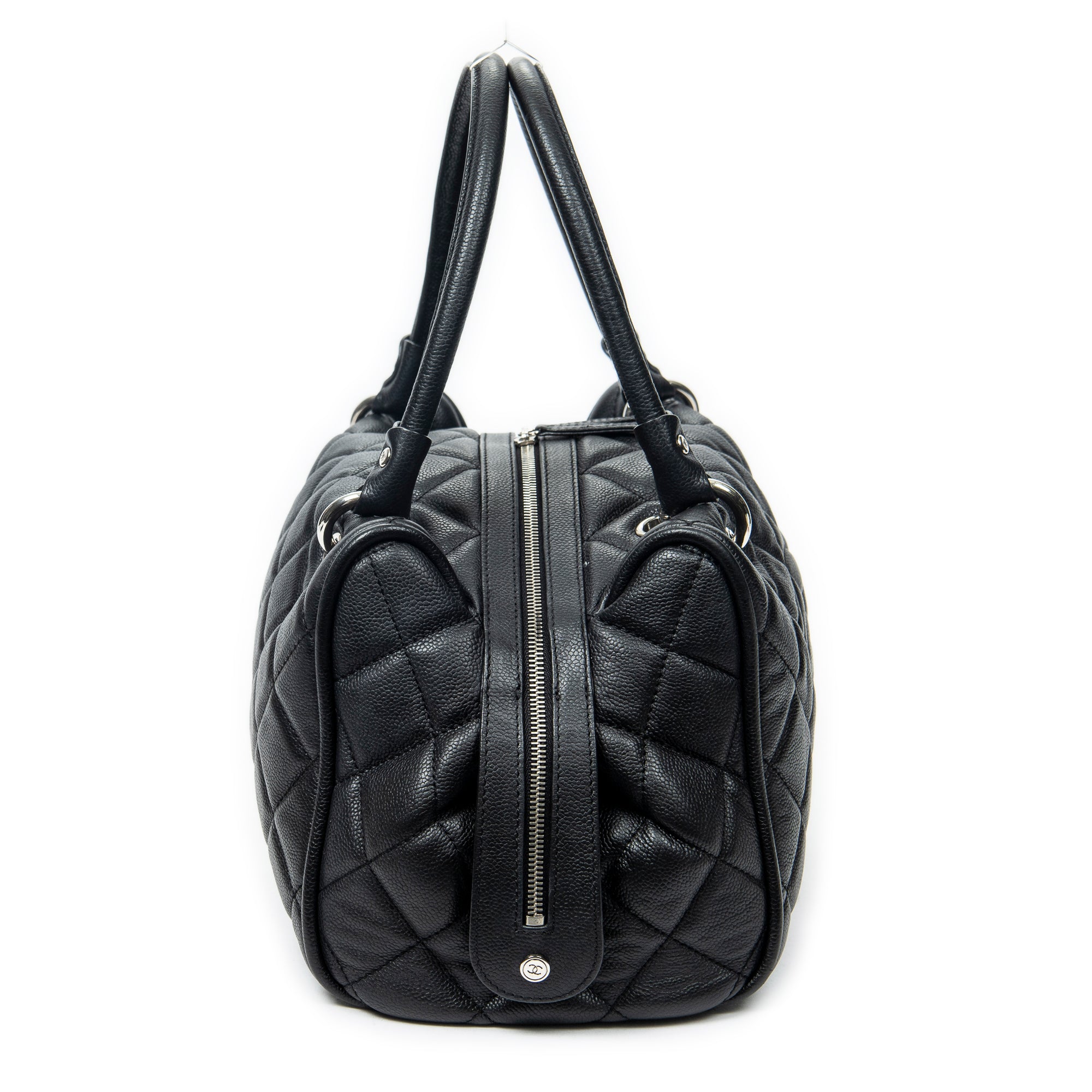 Shoulder Bag Timeless Boston Black Quilted Caviar Leather