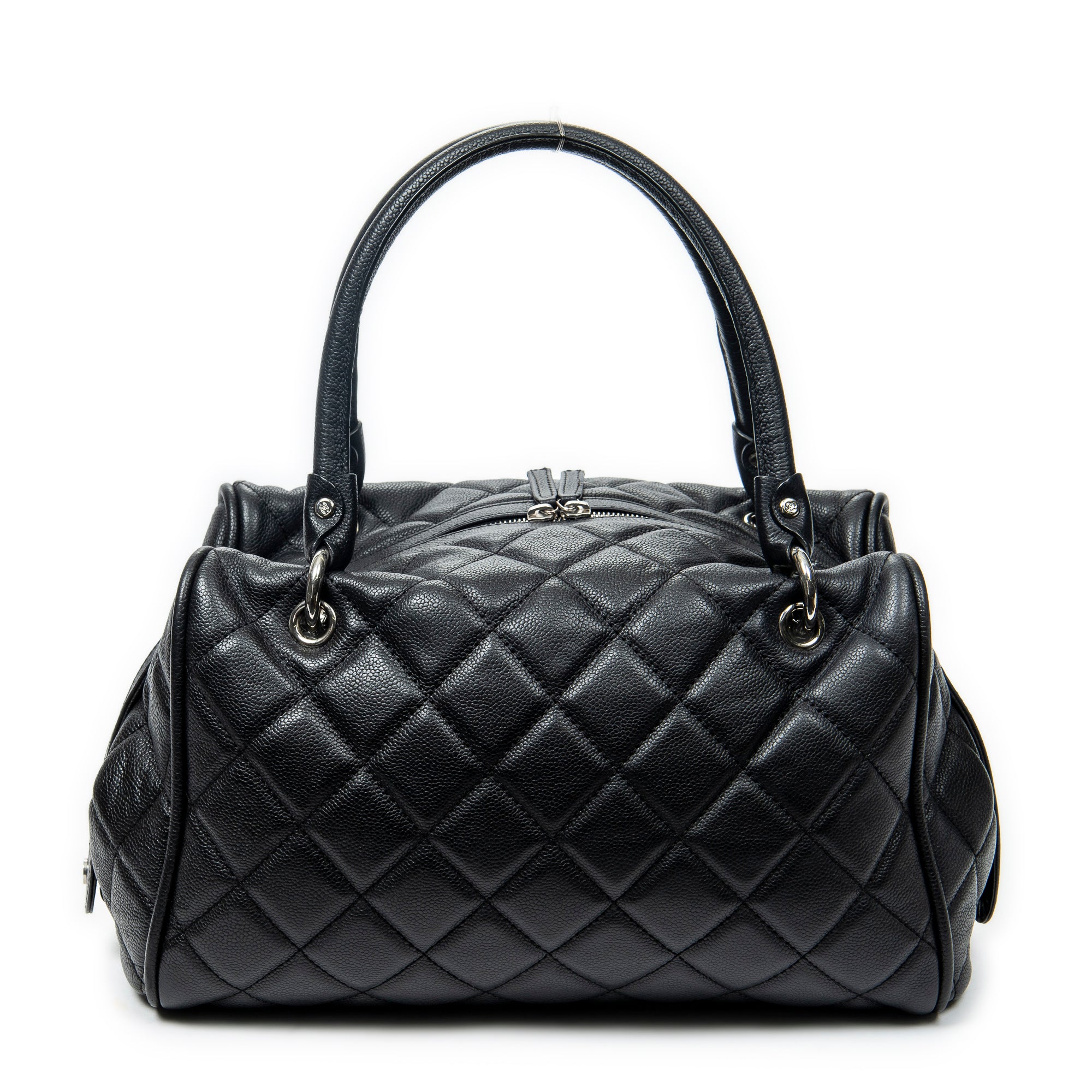 Shoulder Bag Timeless Boston Black Quilted Caviar Leather