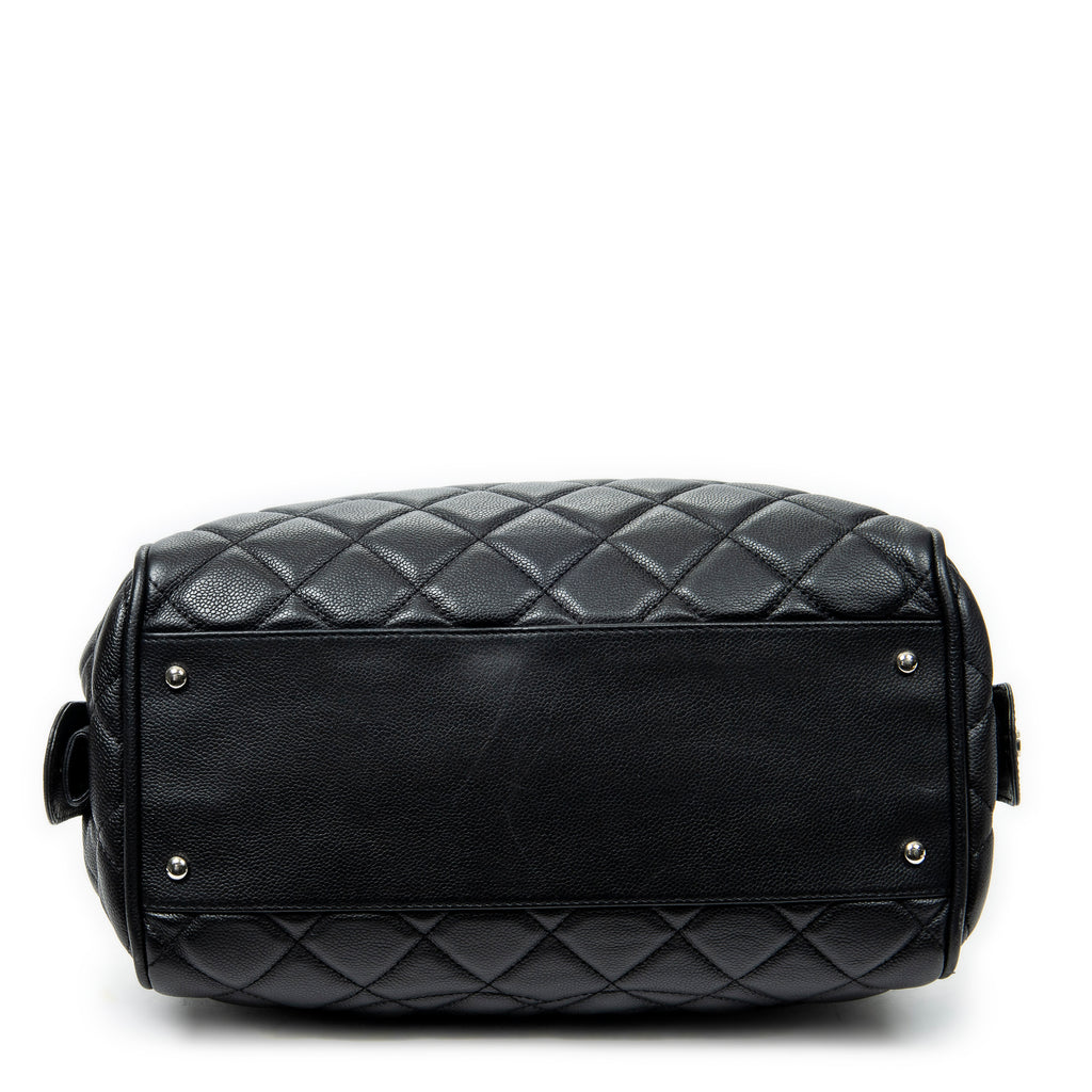 Shoulder Bag Timeless Boston Black Quilted Caviar Leather