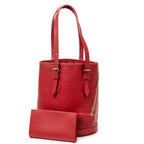 Shoulder Bag Bucket PM Red Epi