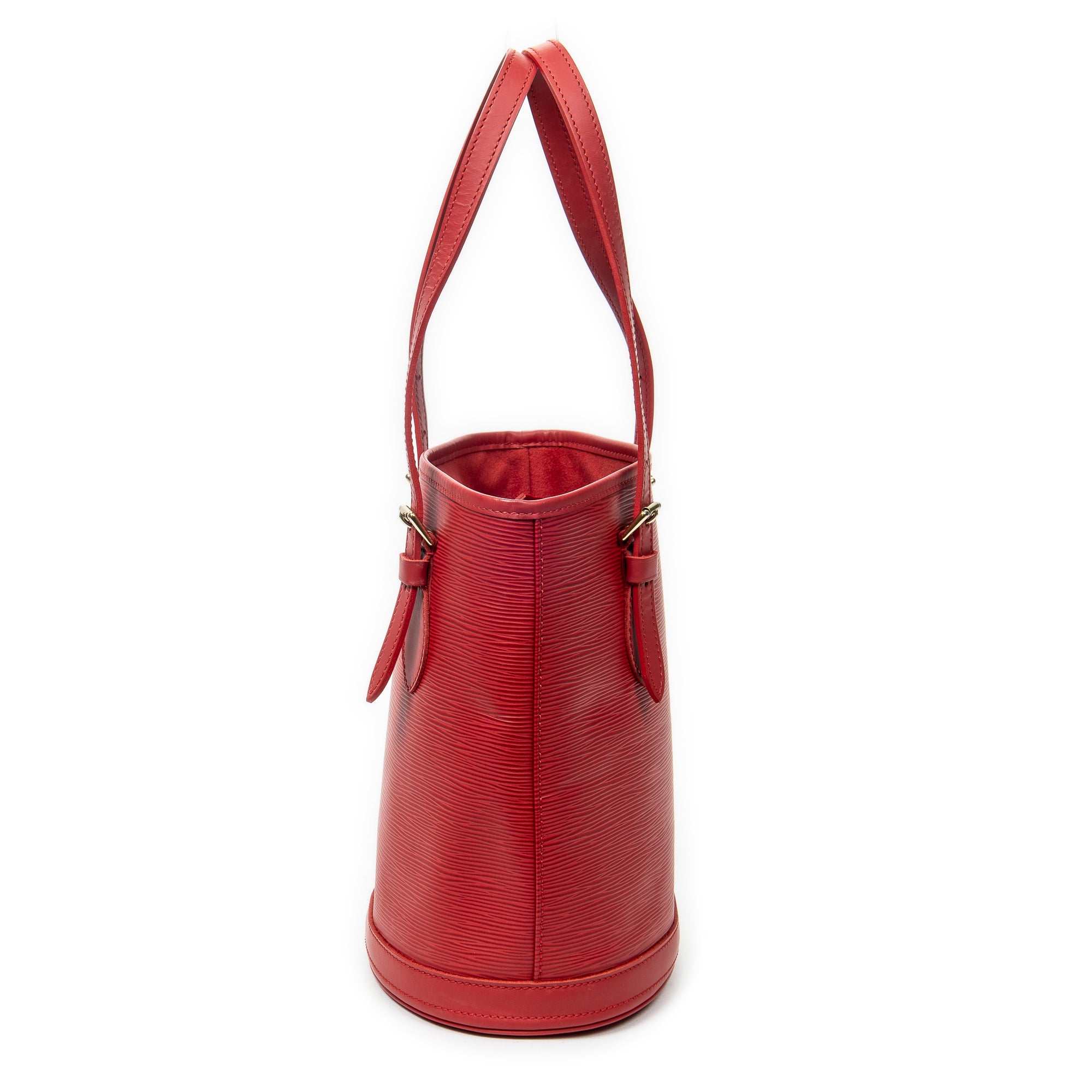 Shoulder Bag Bucket PM Red Epi