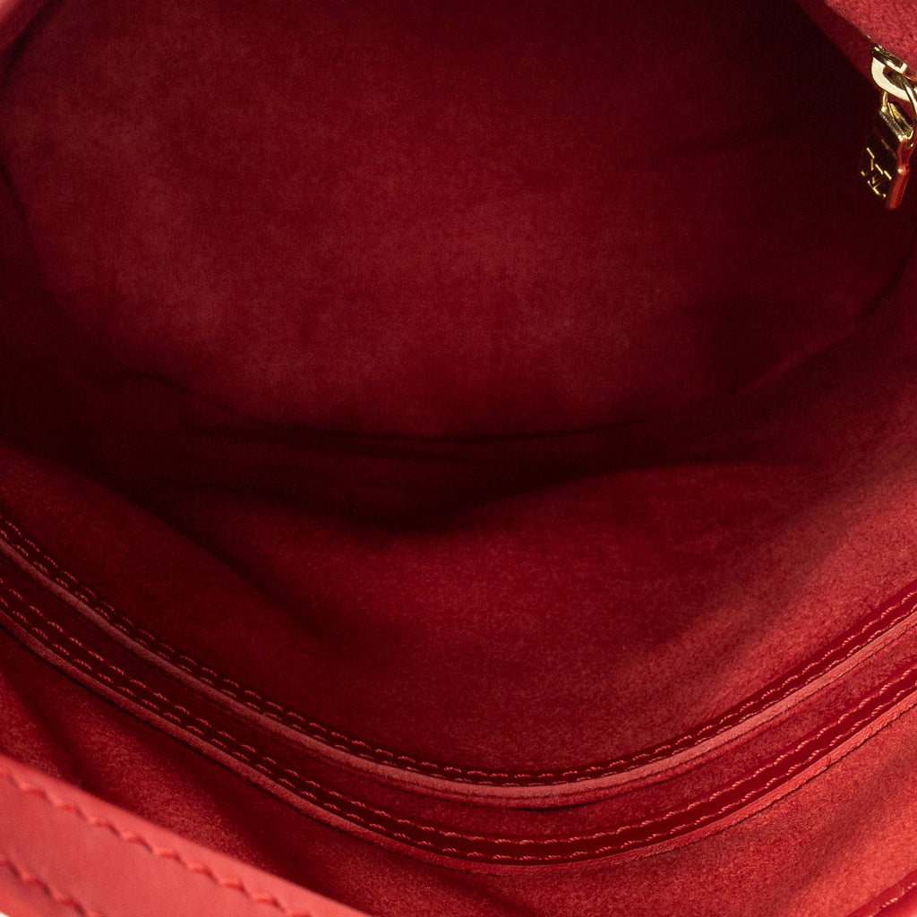 Shoulder Bag Bucket PM Red Epi