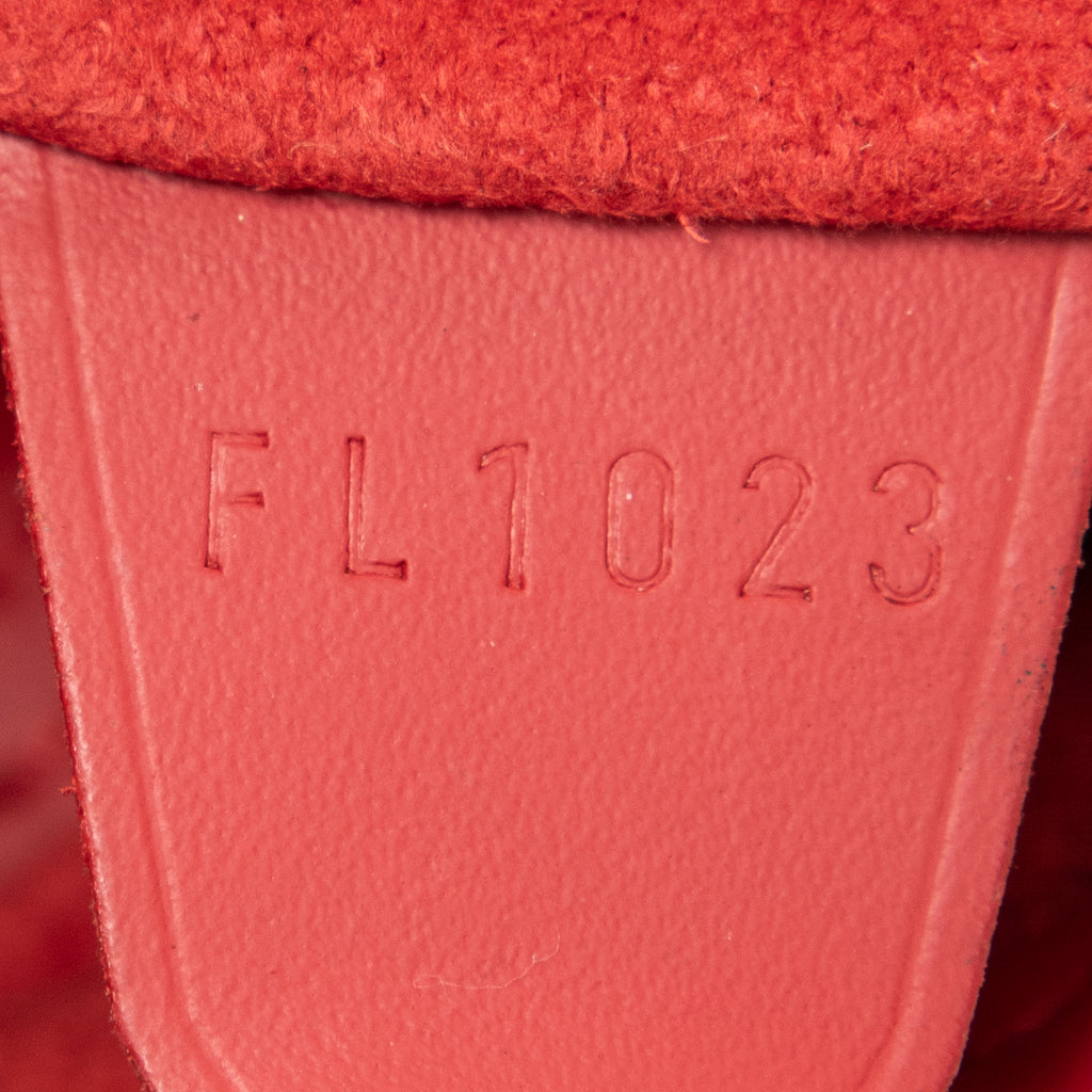 Shoulder Bag Bucket PM Red Epi