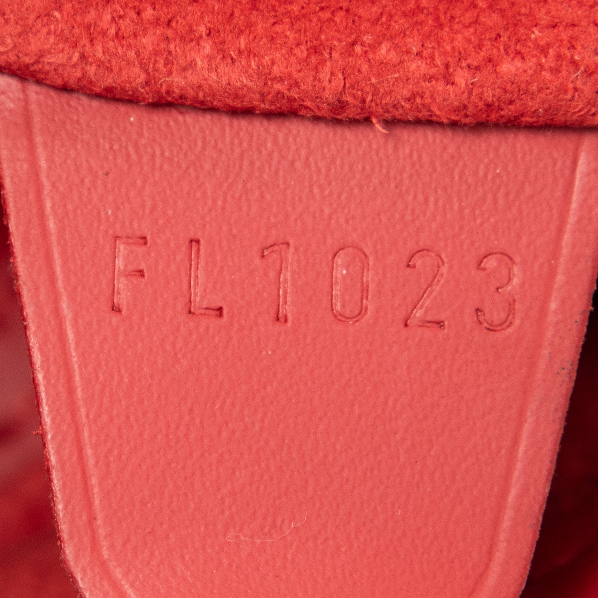 Shoulder Bag Bucket PM Red Epi