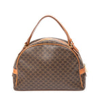 Handbag Dome Bowler Bag Brown Macadam Coated Canvas