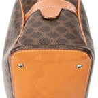 Handbag Dome Bowler Bag Brown Macadam Coated Canvas