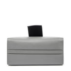 Shoulder Bag City Top Handle Bag Grey Calfskin Leather
