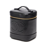 Handbag CC Tall Vanity Case Black Caviar Leather