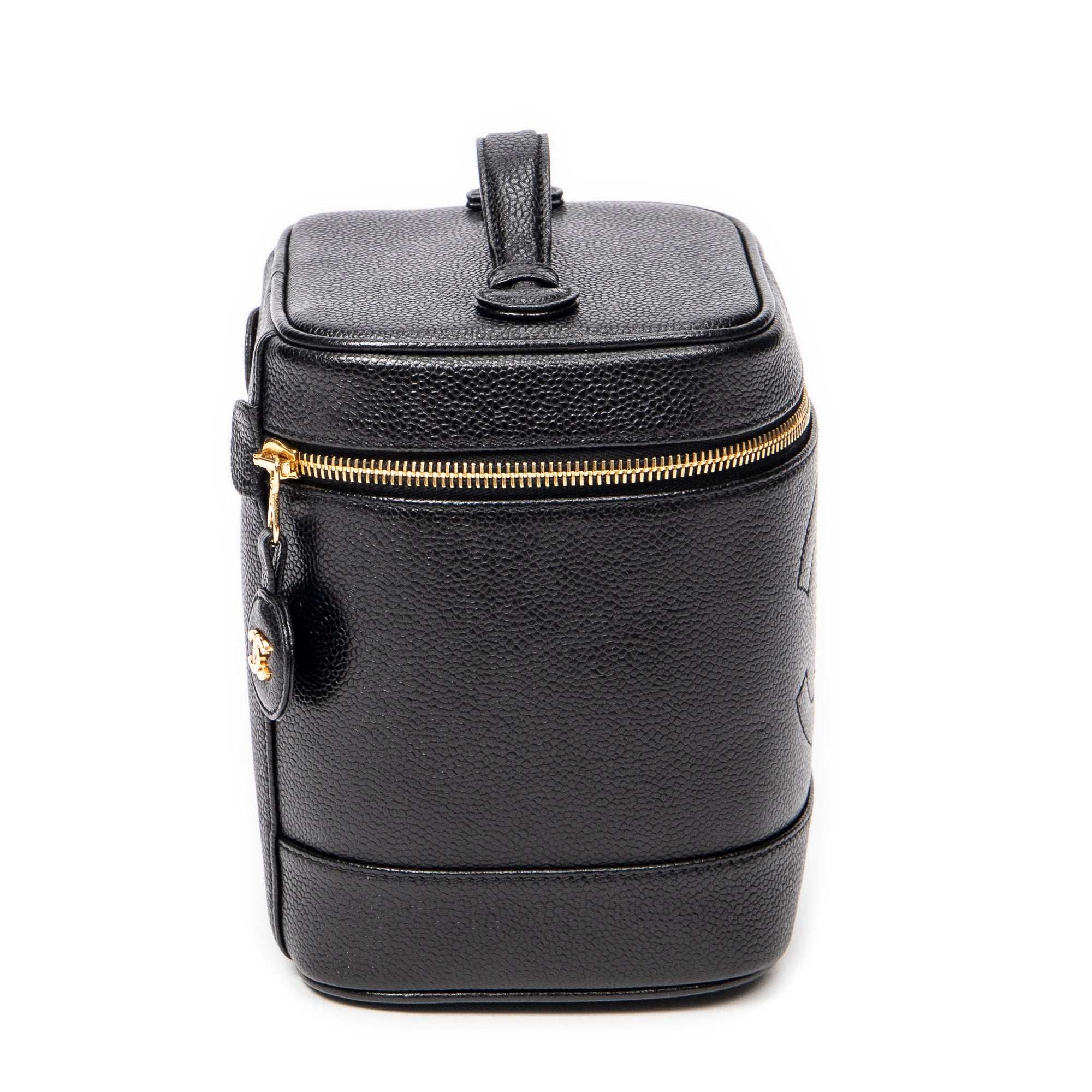Handbag CC Tall Vanity Case Black Caviar Leather