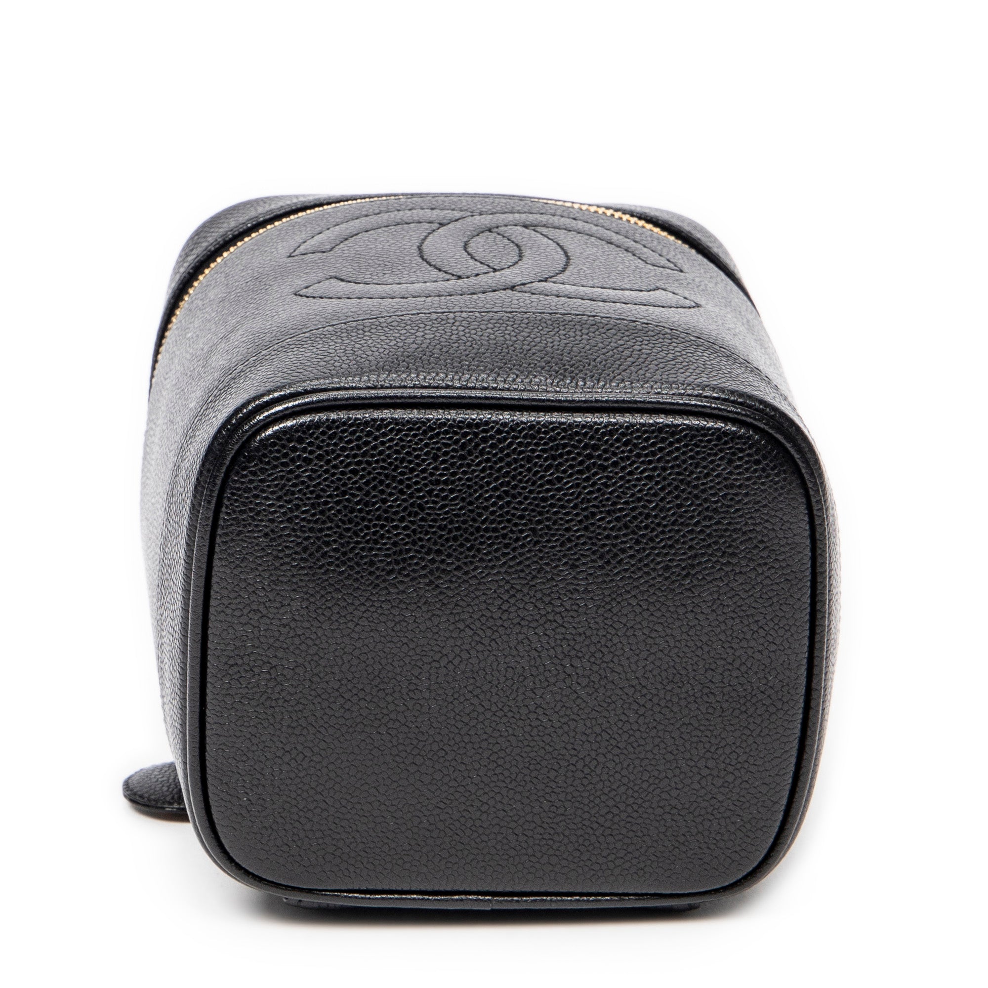 Handbag CC Tall Vanity Case Black Caviar Leather