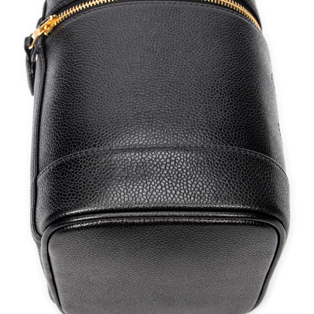 Handbag CC Tall Vanity Case Black Caviar Leather