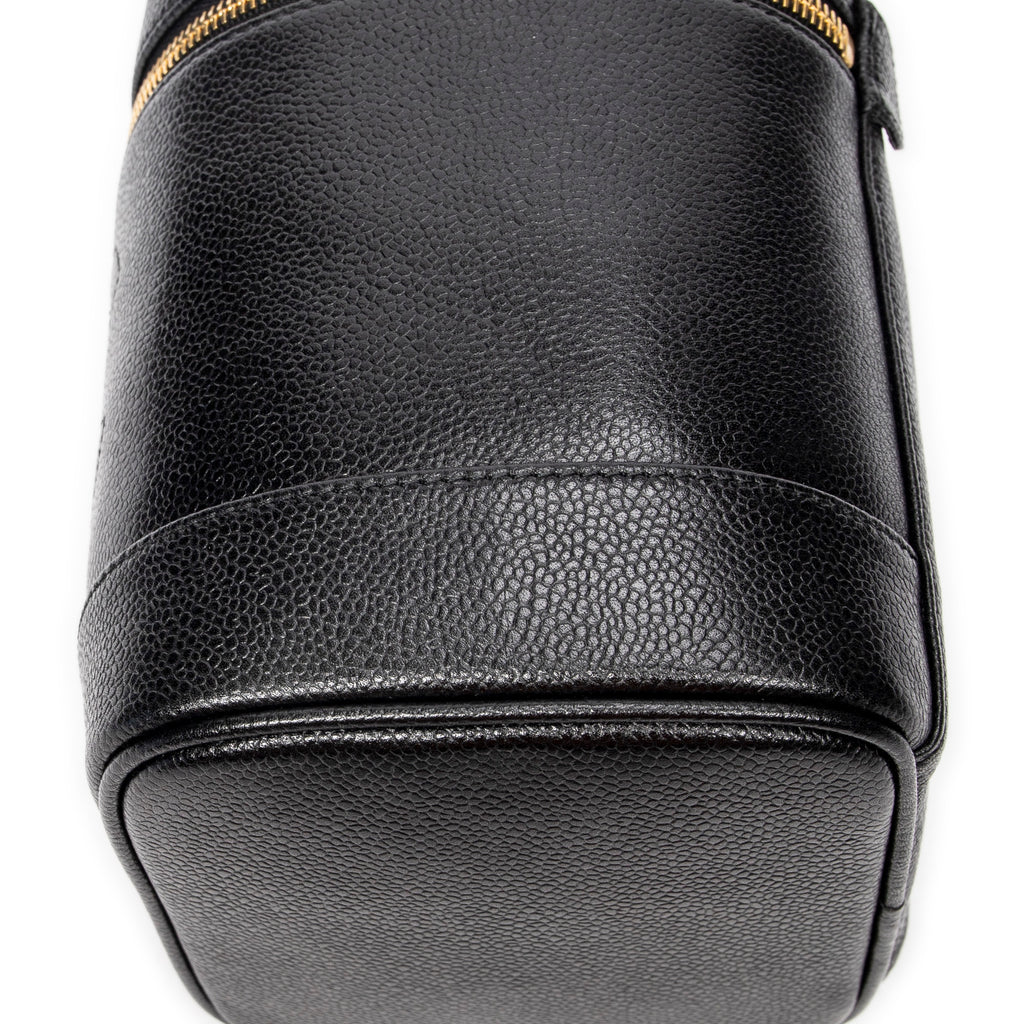 Handbag CC Tall Vanity Case Black Caviar Leather