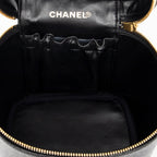 Handbag CC Tall Vanity Case Black Caviar Leather