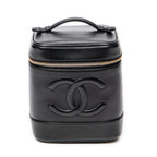 Handbag CC Tall Vanity Case Black Caviar Leather