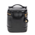 Handbag CC Tall Vanity Case Black Caviar Leather