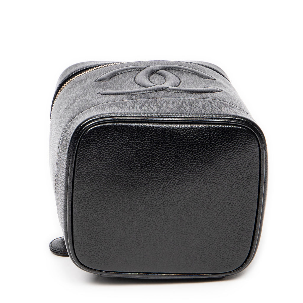 Handbag CC Tall Vanity Case Black Caviar Leather