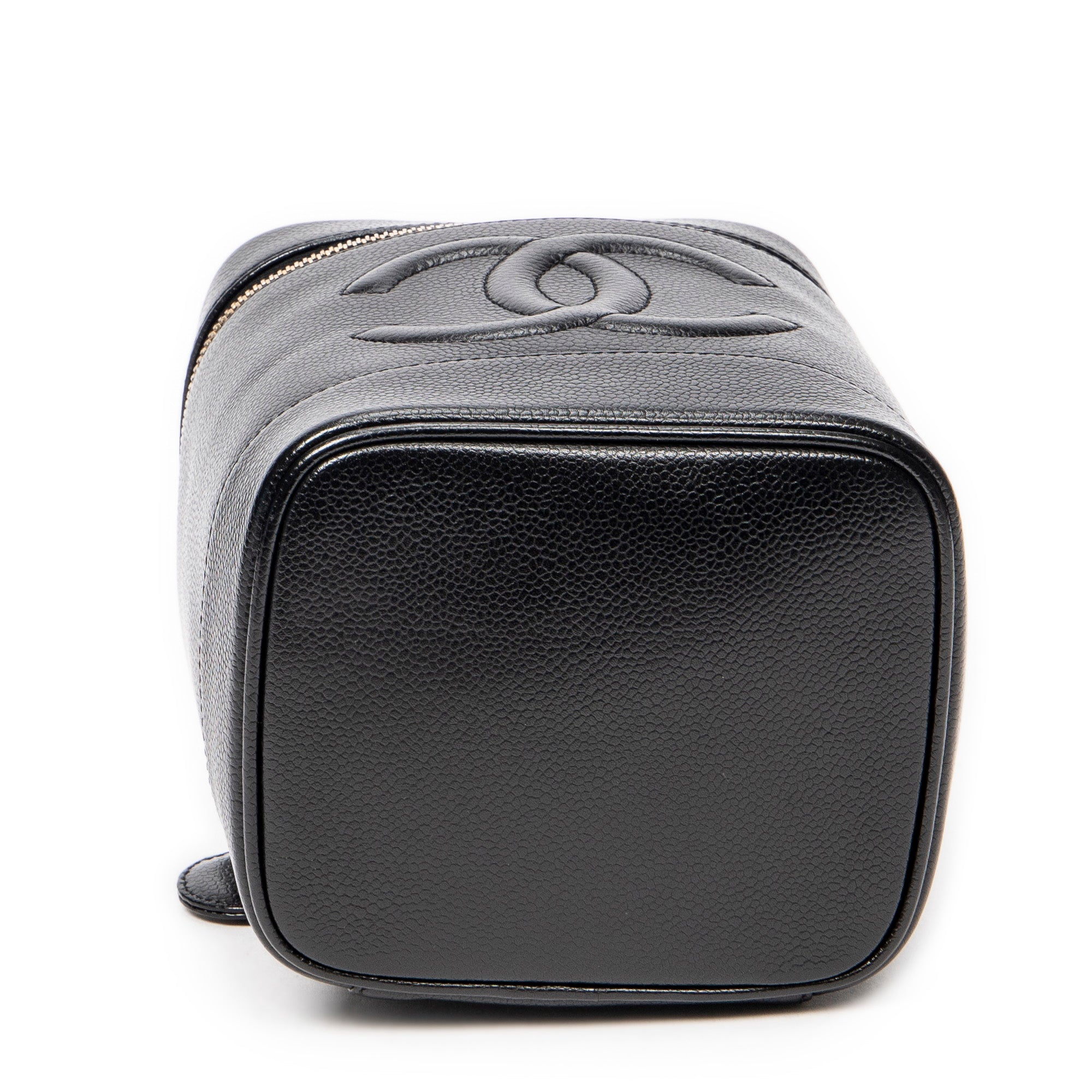 Handbag CC Tall Vanity Case Black Caviar Leather