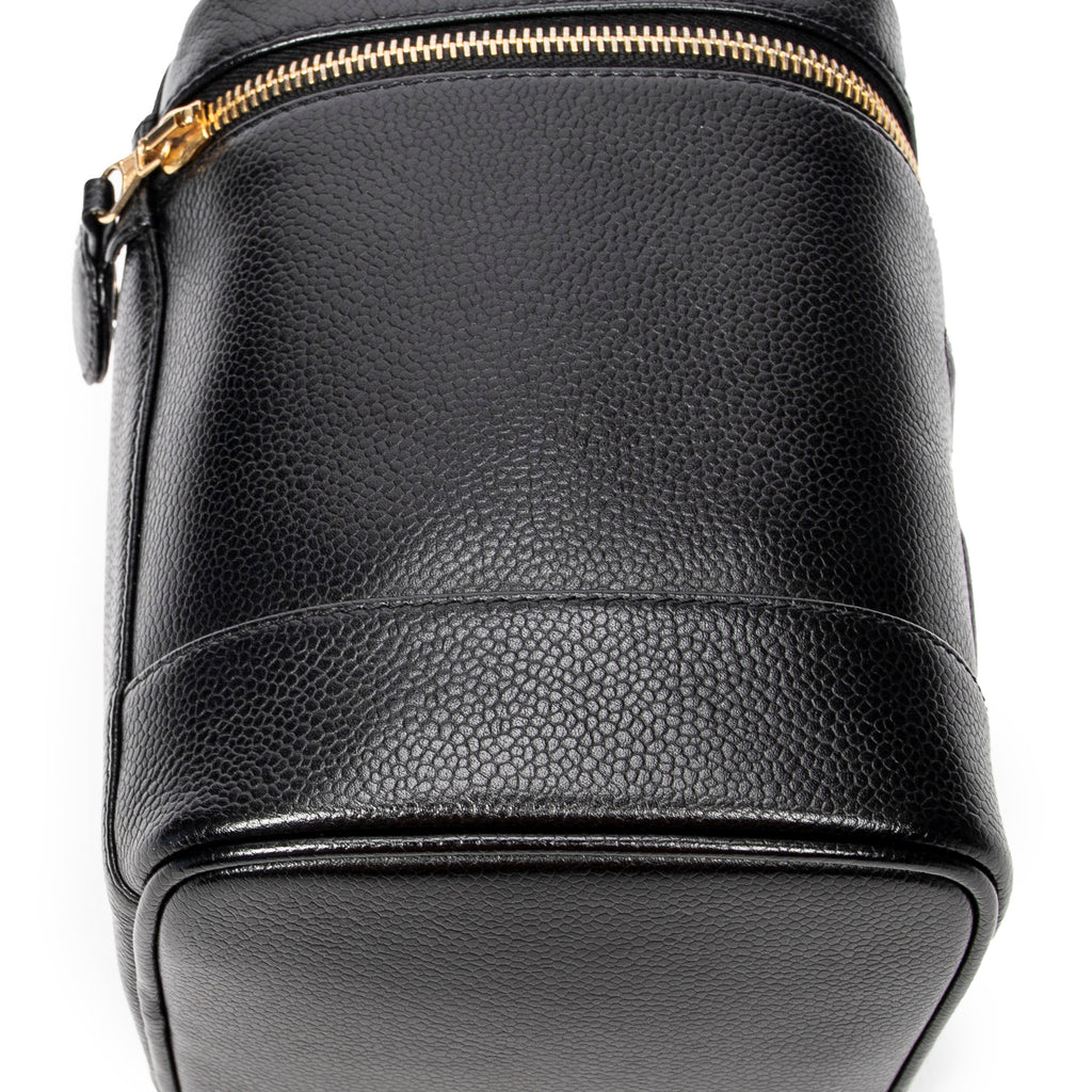 Handbag CC Tall Vanity Case Black Caviar Leather