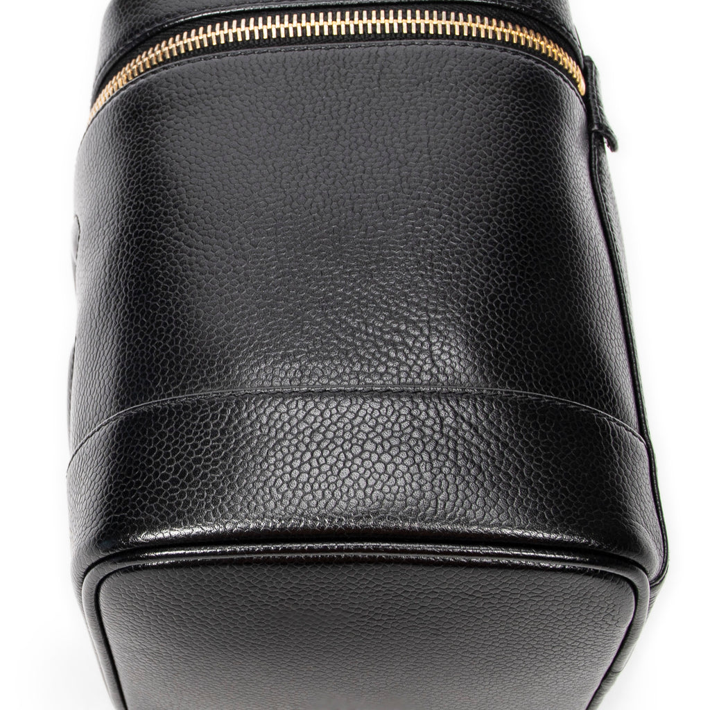 Handbag CC Tall Vanity Case Black Caviar Leather