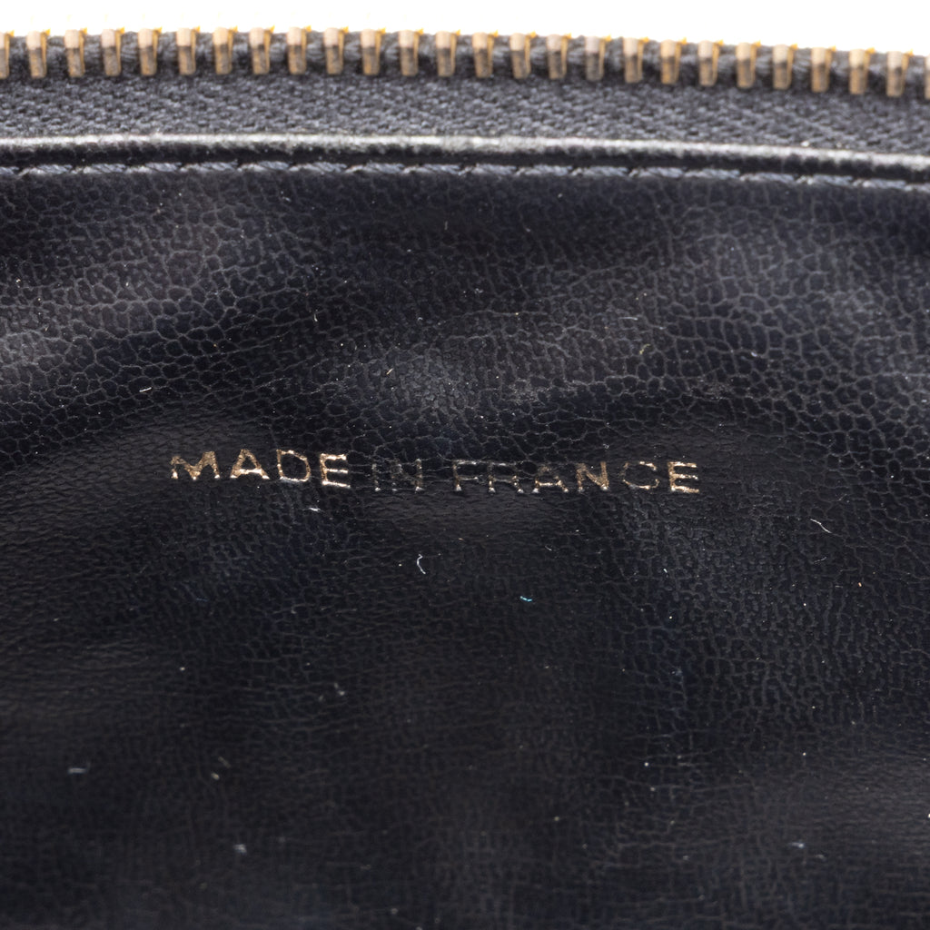 Handbag CC Tall Vanity Case Black Caviar Leather