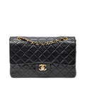 Shoulder Bag Classic Double Flap 26 Black Quilted Lambskin Leather