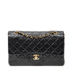 Shoulder Bag Classic Double Flap 26 Black Quilted Lambskin Leather