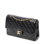 Shoulder Bag Classic Double Flap 26 Black Quilted Lambskin Leather