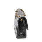 Shoulder Bag Classic Double Flap 26 Black Quilted Lambskin Leather
