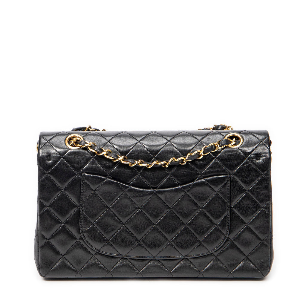 Shoulder Bag Classic Double Flap 26 Black Quilted Lambskin Leather