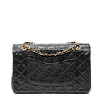 Shoulder Bag Classic Double Flap 26 Black Quilted Lambskin Leather