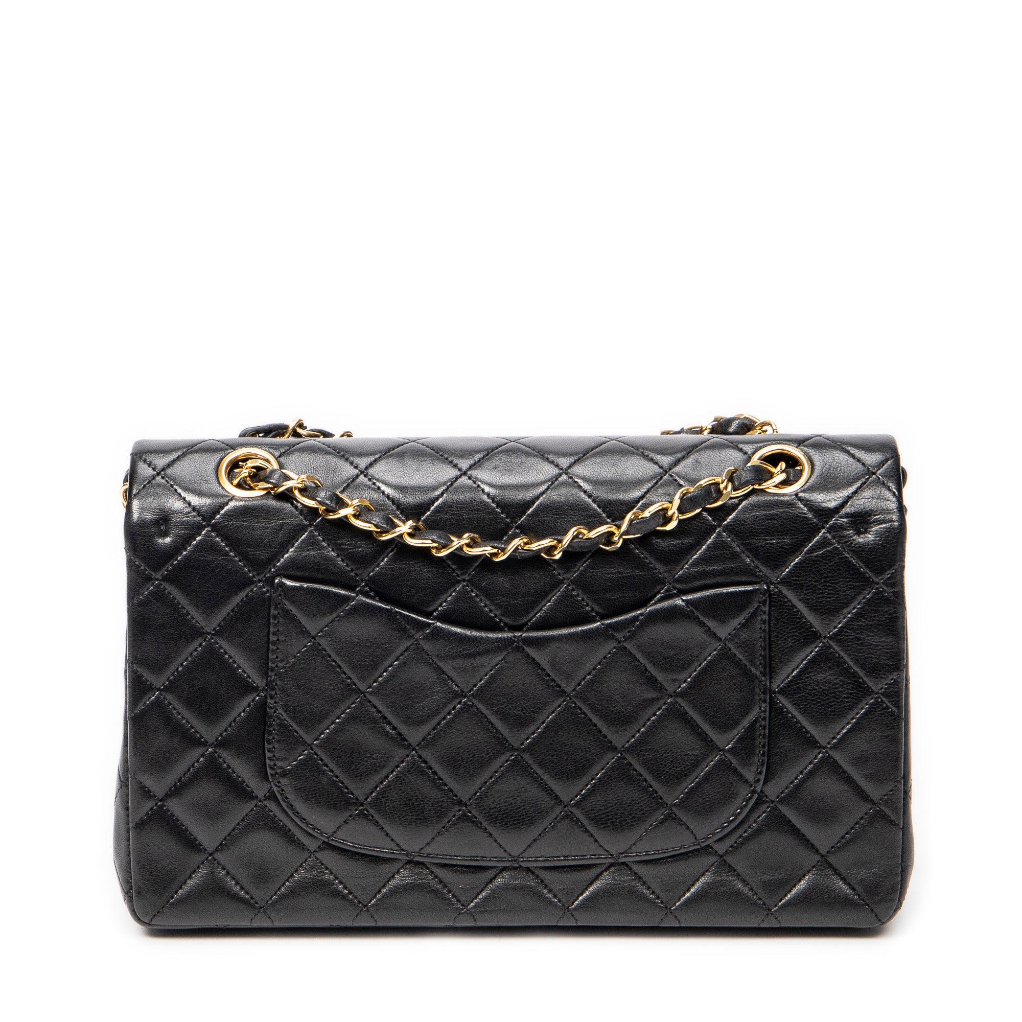 Shoulder Bag Classic Double Flap 26 Black Quilted Lambskin Leather