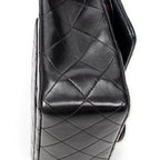 Shoulder Bag Classic Double Flap 26 Black Quilted Lambskin Leather