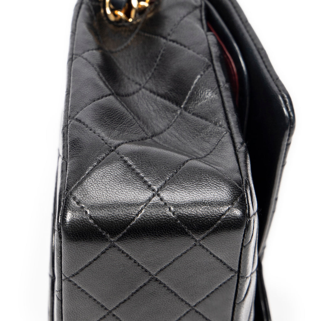 Shoulder Bag Classic Double Flap 26 Black Quilted Lambskin Leather