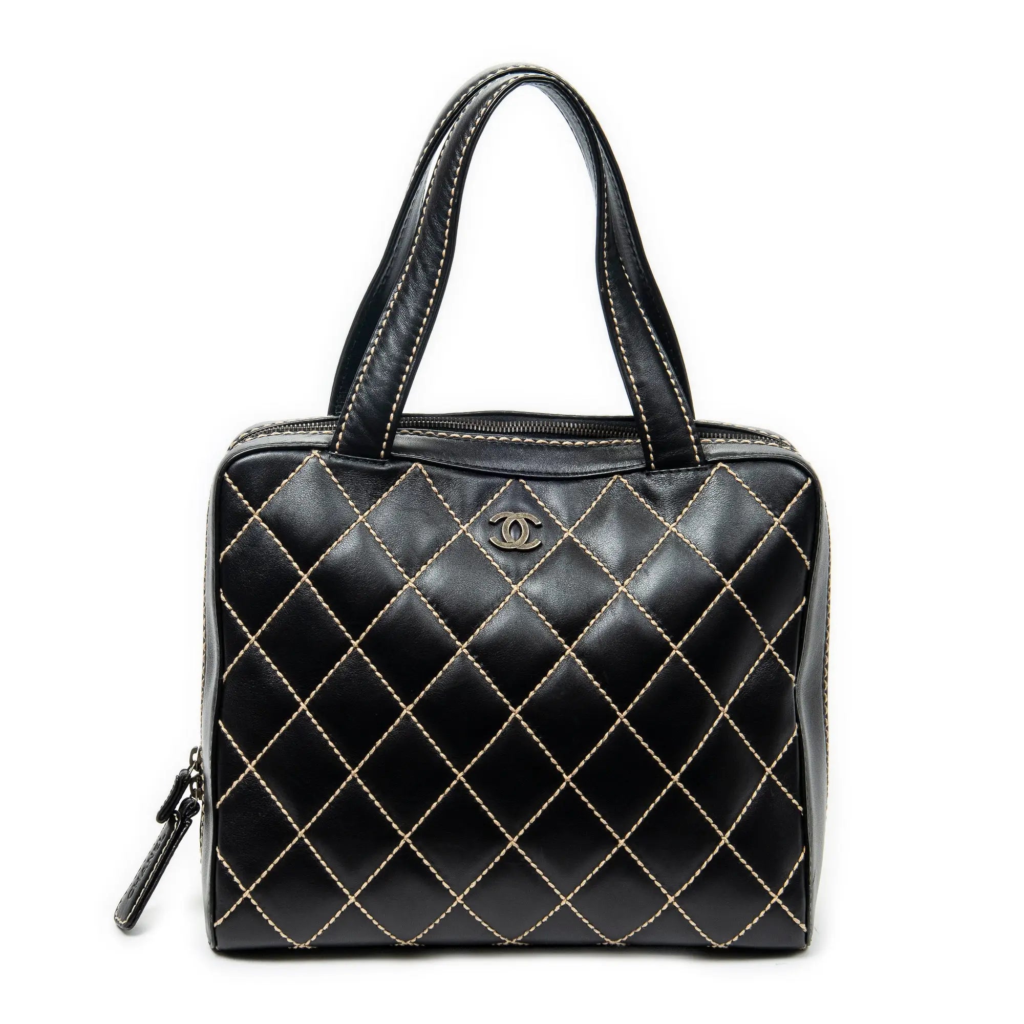 Chanel - Sac cabas carré CC Wild Stitch - Noir