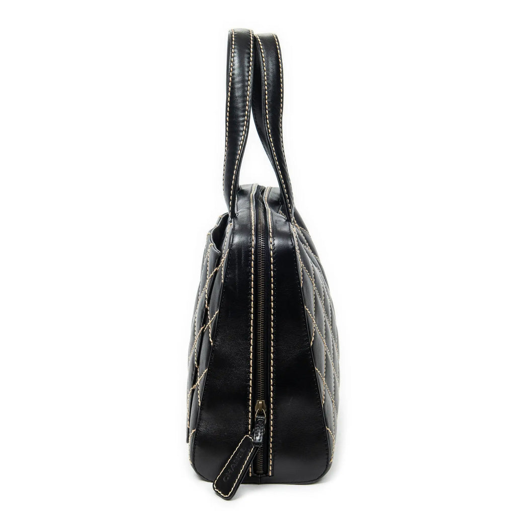 Chanel - Sac cabas carré CC Wild Stitch - Noir