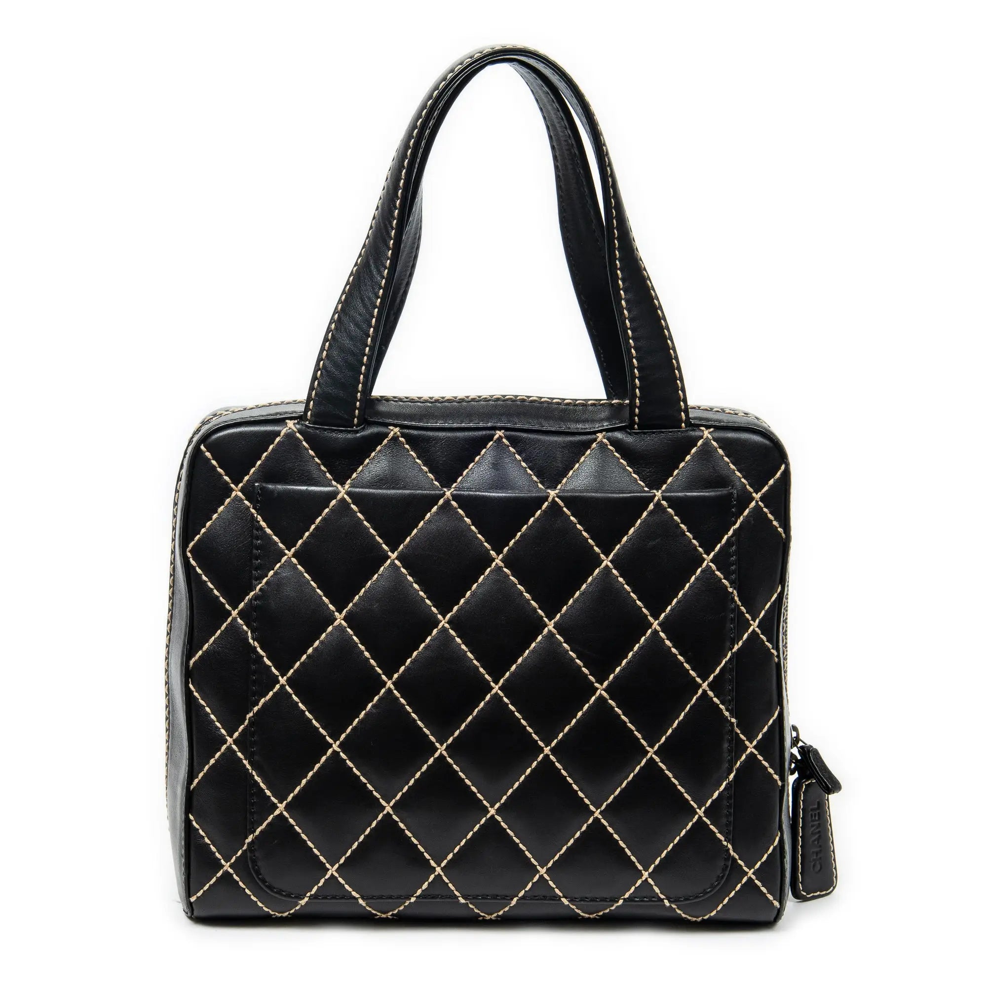 Chanel - Sac cabas carré CC Wild Stitch - Noir