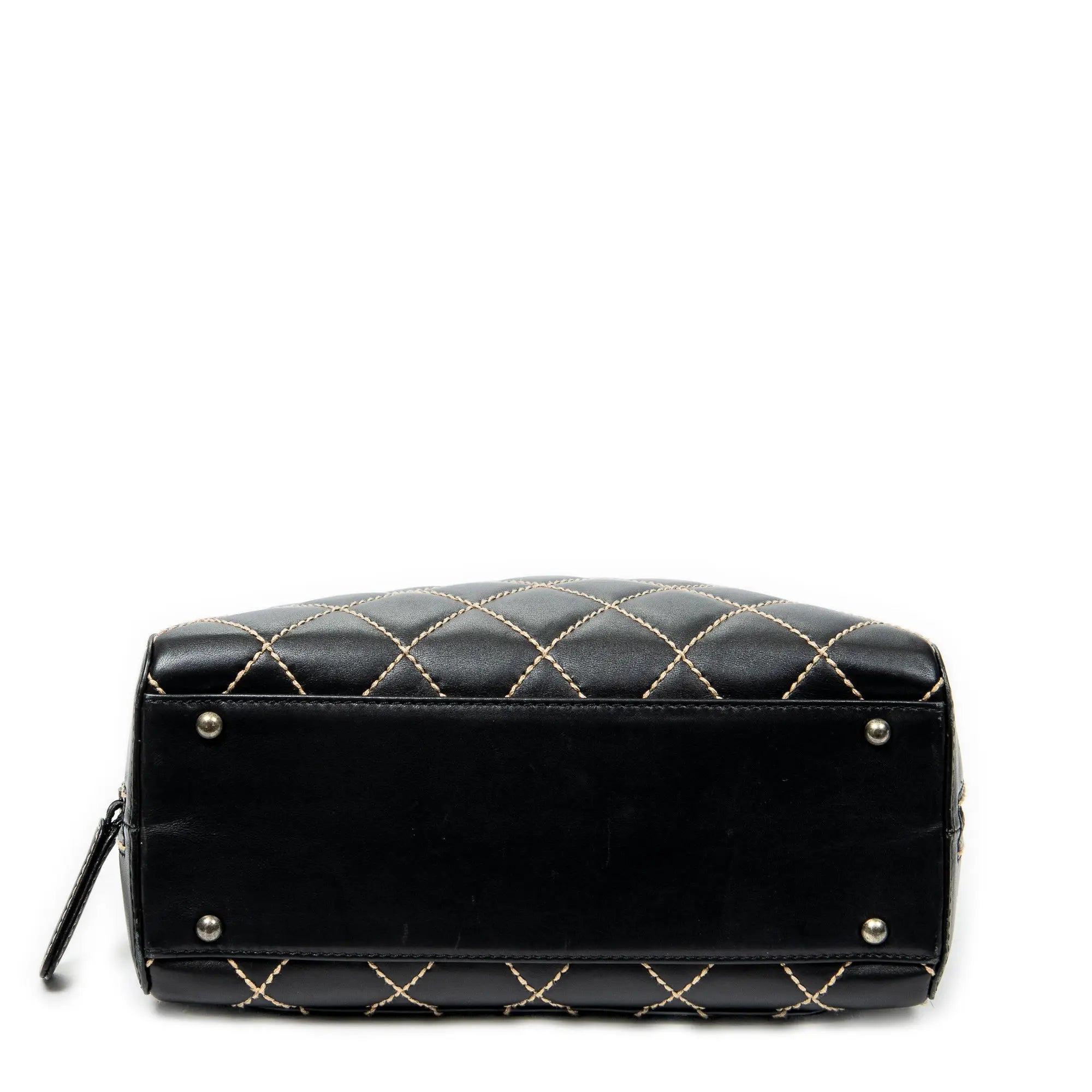 Chanel - Sac cabas carré CC Wild Stitch - Noir