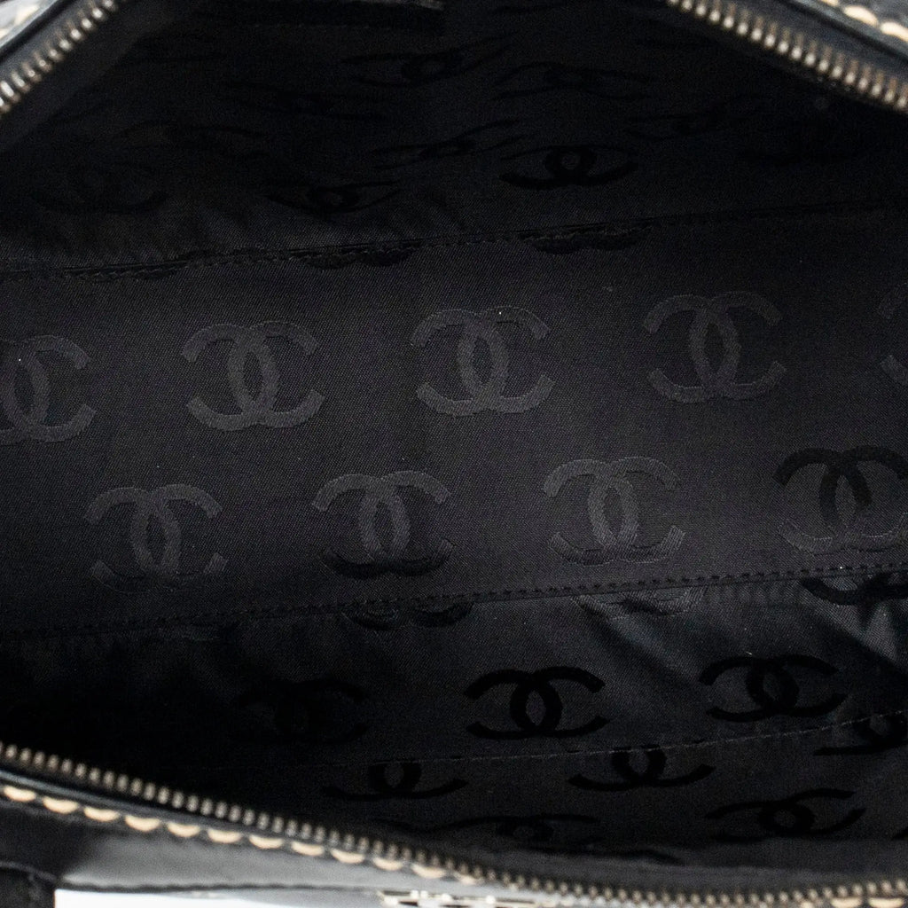 Chanel - Sac cabas carré CC Wild Stitch - Noir