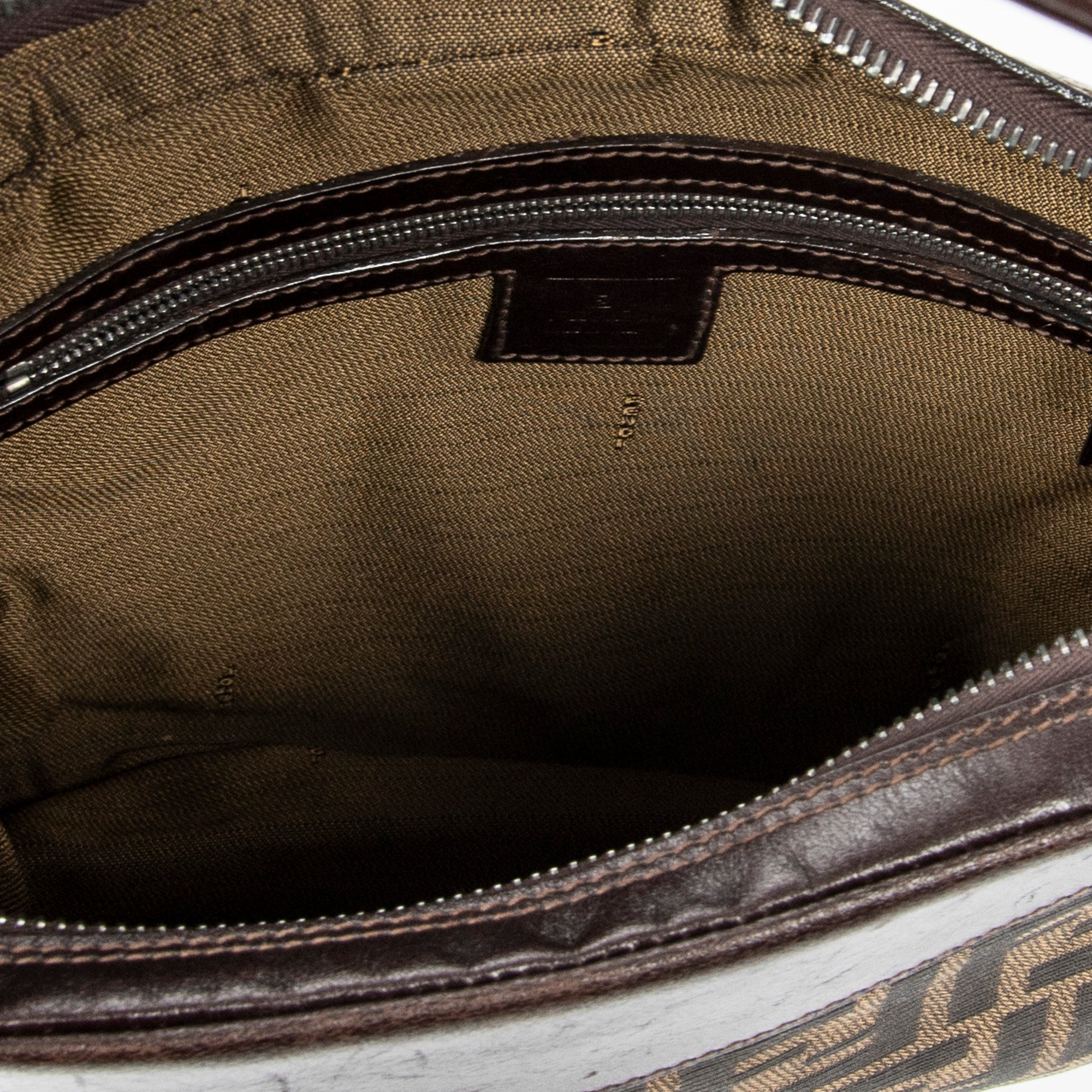 Shoulder Bag Vintage Square Zip Hobo Tan Zucca Canvas