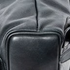 Backpack Mini Bamboo Backpack Navy Calfskin Leather