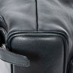 Backpack Mini Bamboo Backpack Navy Calfskin Leather
