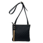 Bandolera Web Jolicoeur Crossbody de lona monogram negra
