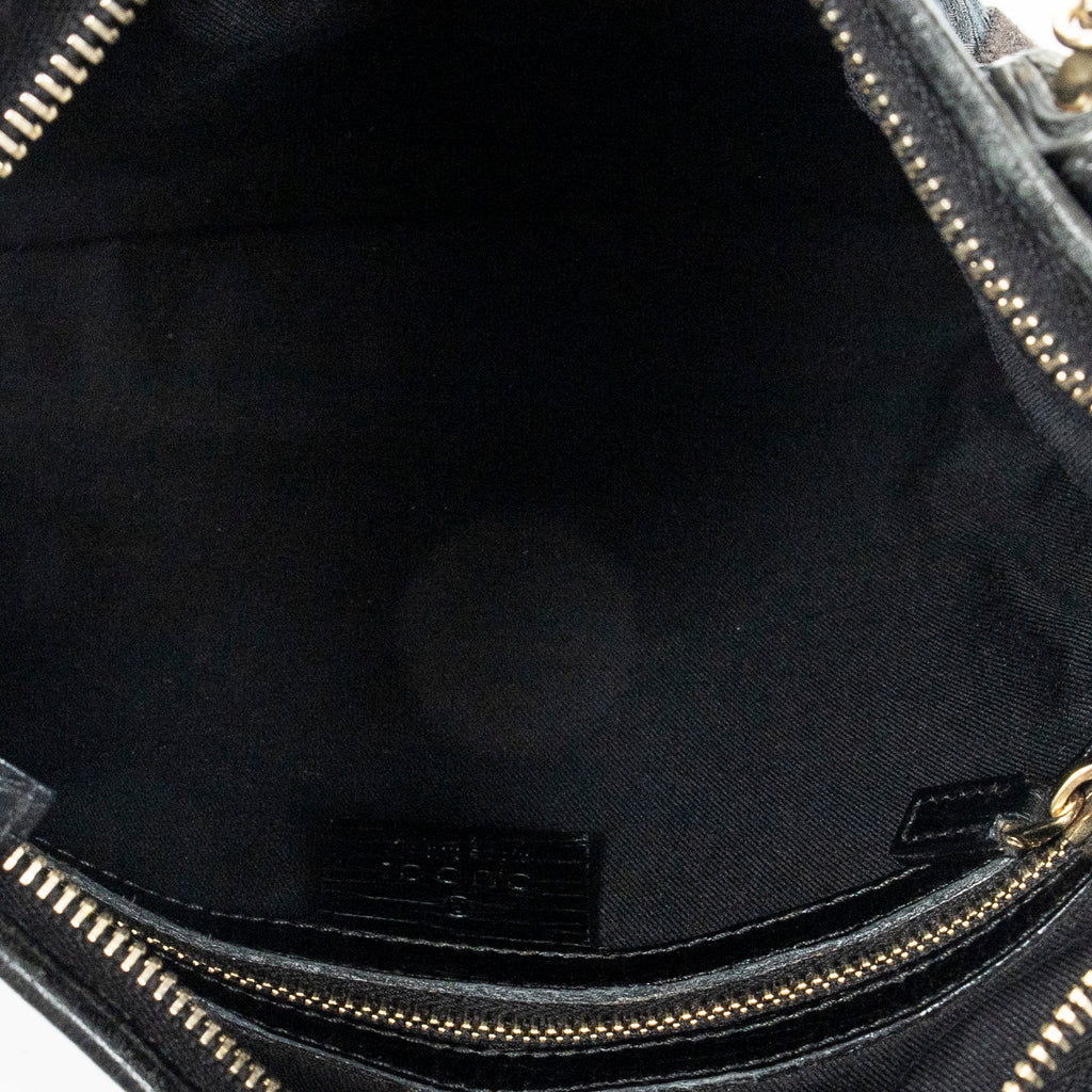 Bandolera Web Jolicoeur Crossbody de lona monogram negra