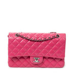 Shoulder Bag Classic Double Flap 26 Pink Quilted Lambskin Leather