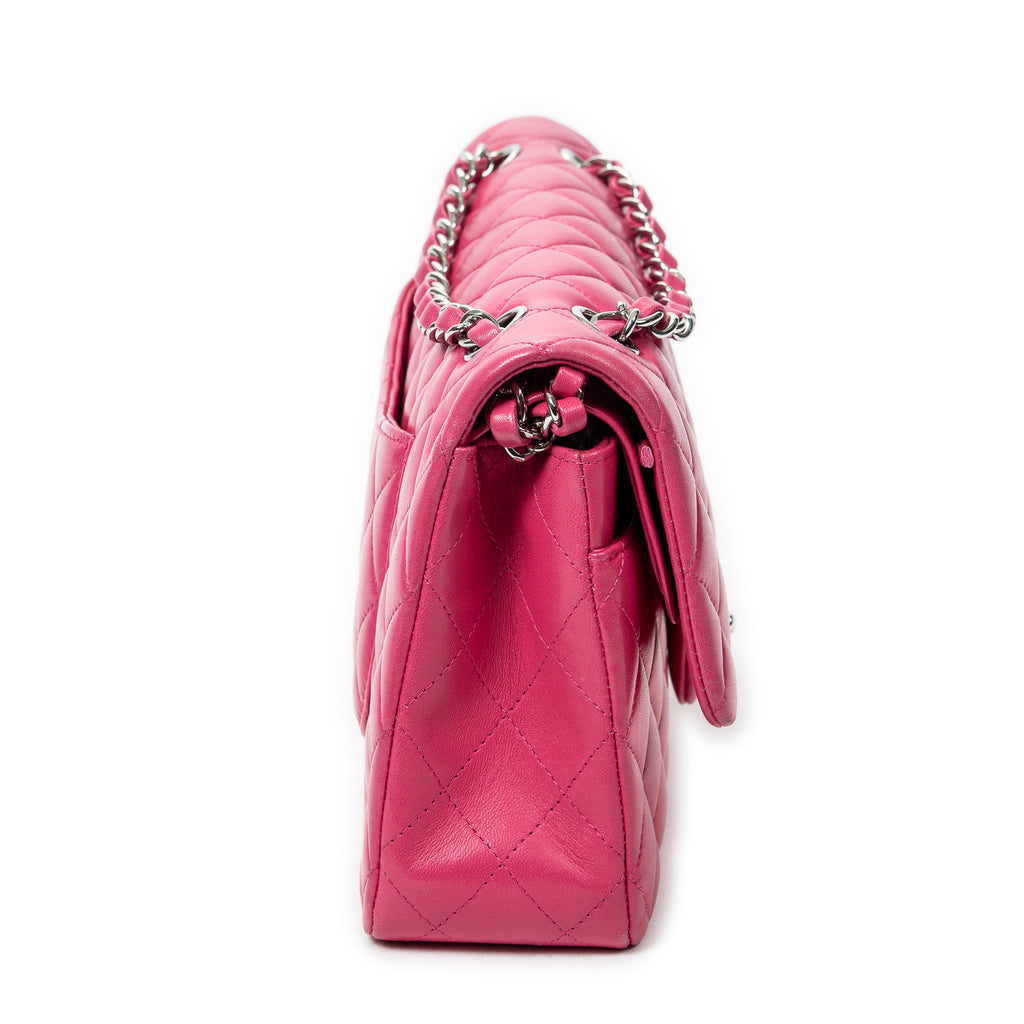 Shoulder Bag Classic Double Flap 26 Pink Quilted Lambskin Leather
