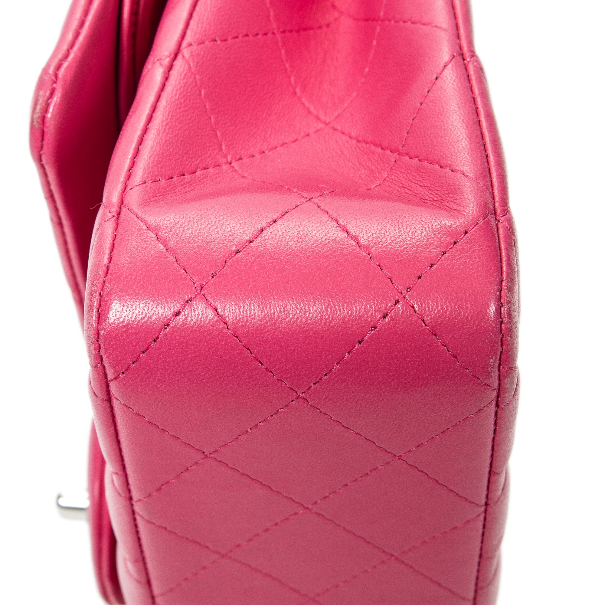 Shoulder Bag Classic Double Flap 26 Pink Quilted Lambskin Leather